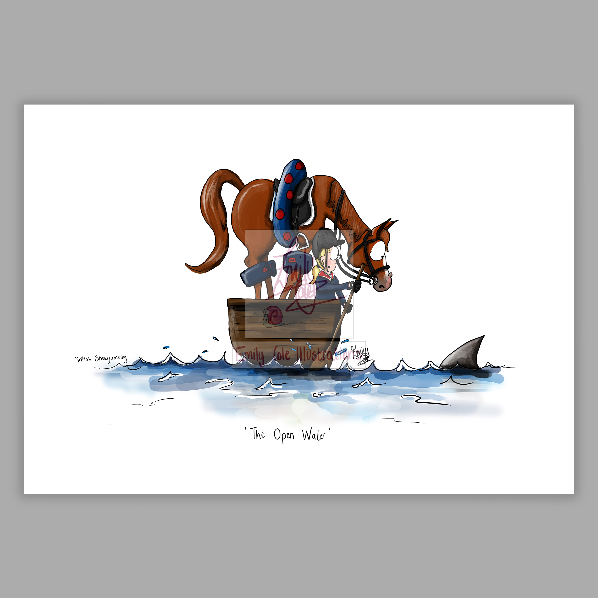 A4 Vintage Print - 'The Show Jumping Collection' - Multiple Designs - Image 8
