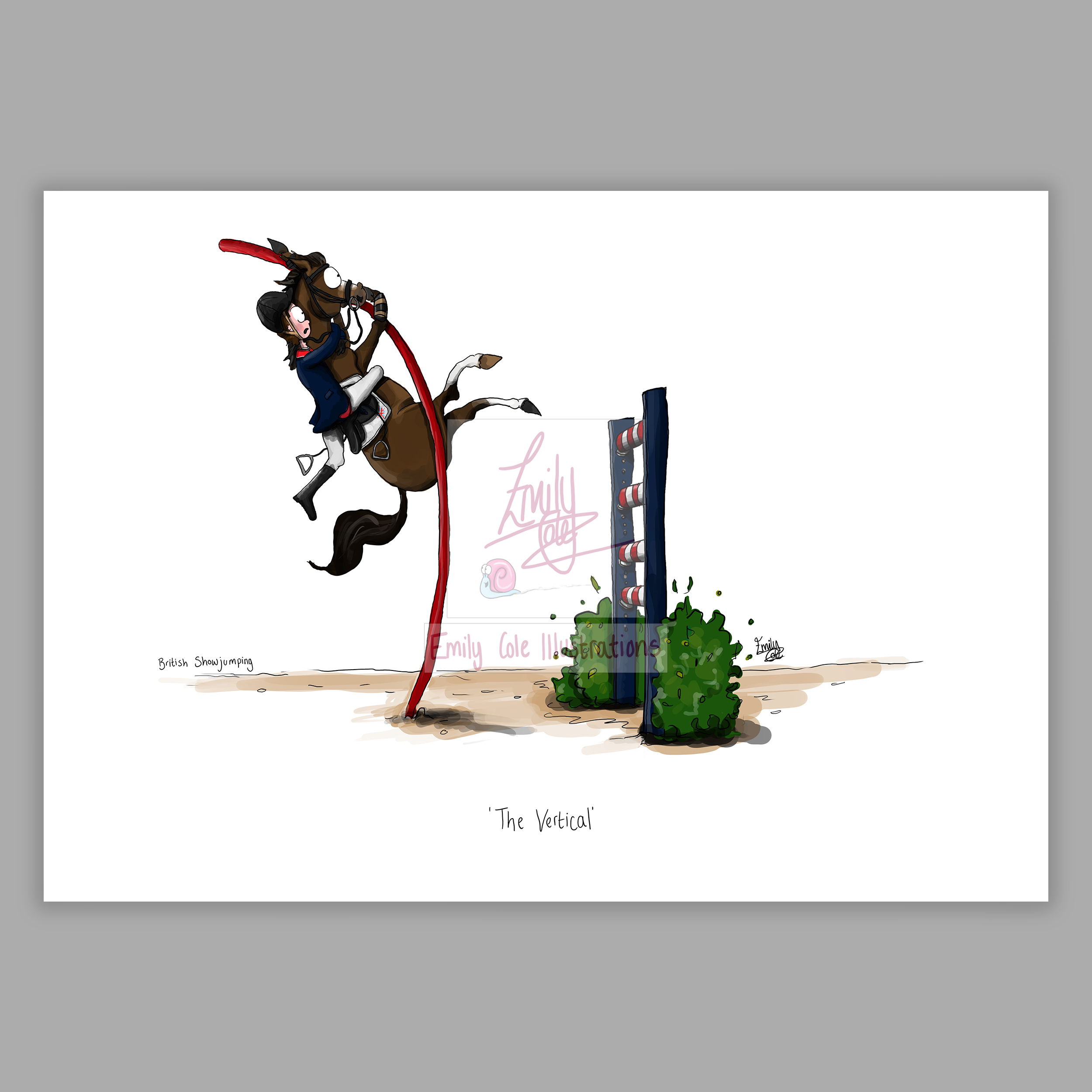 A4 Vintage Print - 'The Show Jumping Collection' - Multiple Designs - Image 5