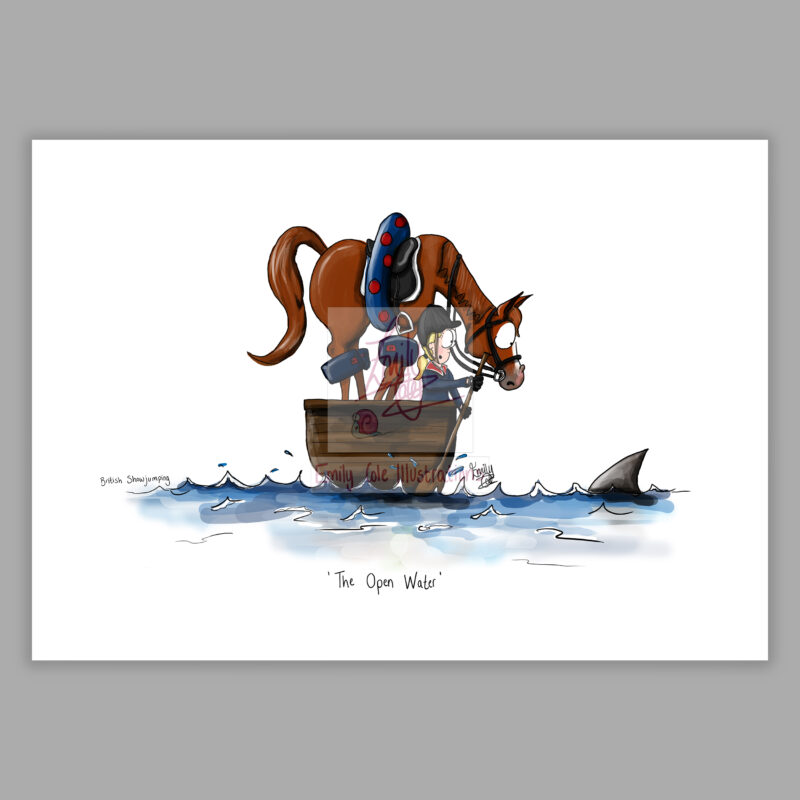 A3 Vintage print - 'The Show Jumping Collection' - Multiple Designs