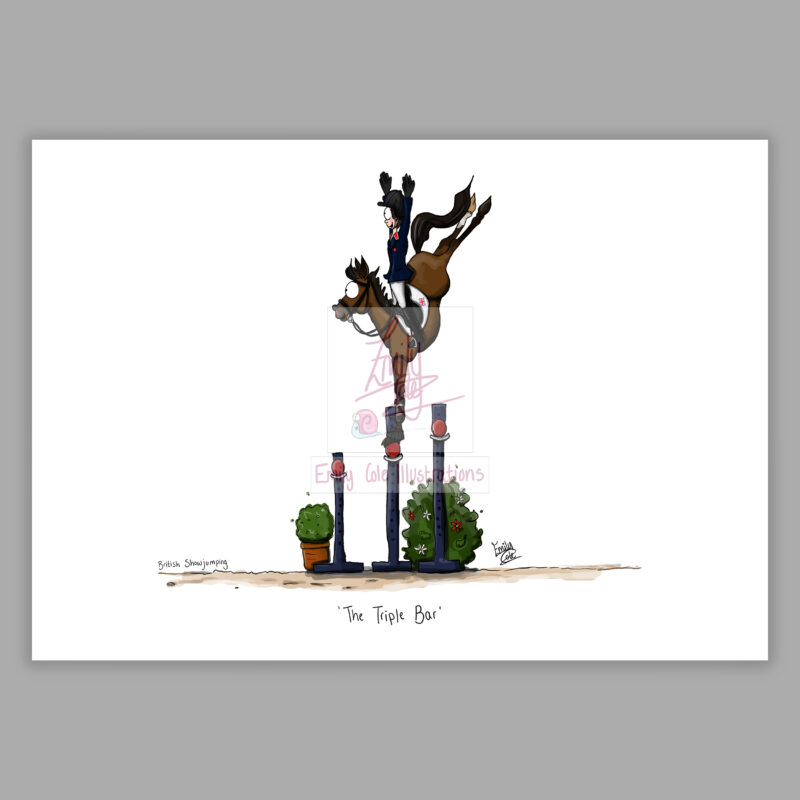 A3 Vintage print - 'The Show Jumping Collection' - Multiple Designs - Image 3