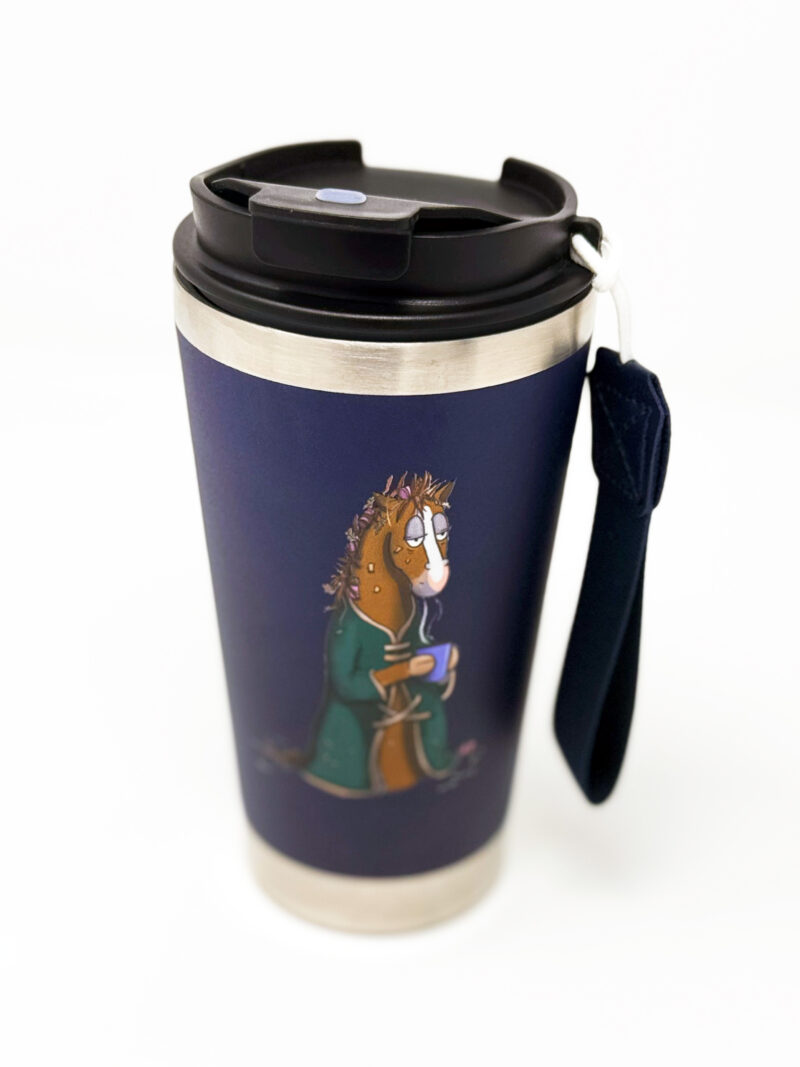 'Not a Morning Pony' Travel Mug - Image 2
