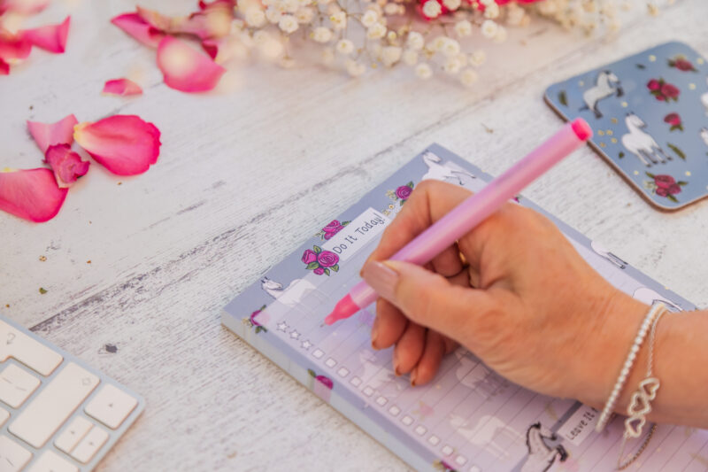 Grey Horse A5 To-Do List being used