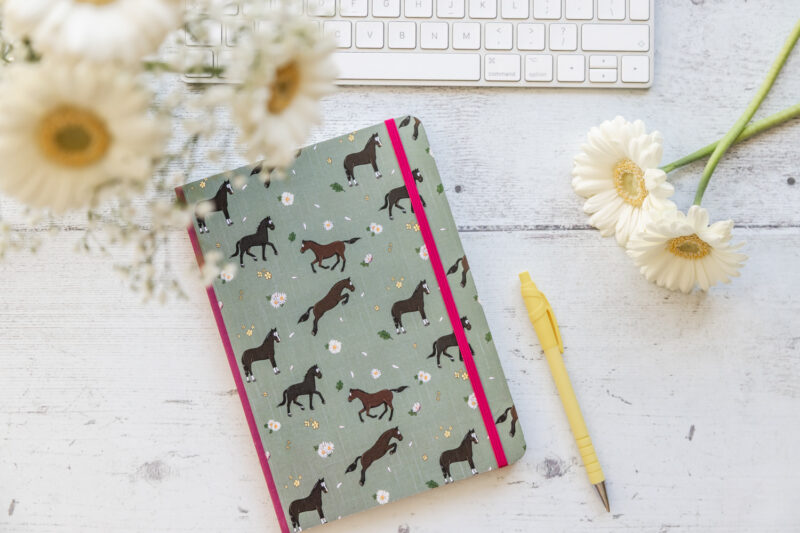Brown Horse Lined Notebook by Emily Cole Illustrations.
