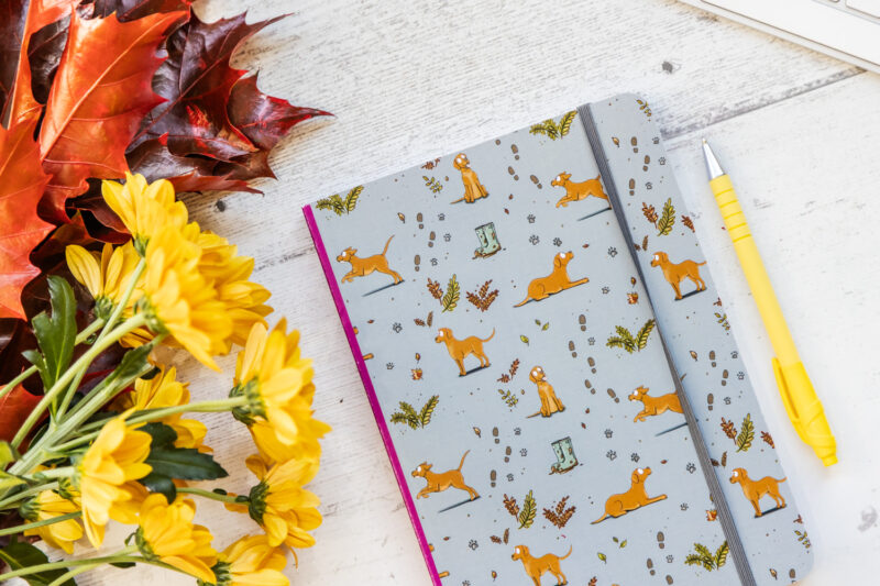 Fox Red Labrador Working Dog Notebook by Emily Cole Illustrations.