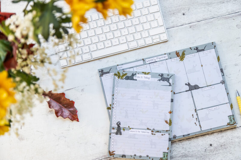 Black Labrador Dog Stationery by Emily Cole Illustrations