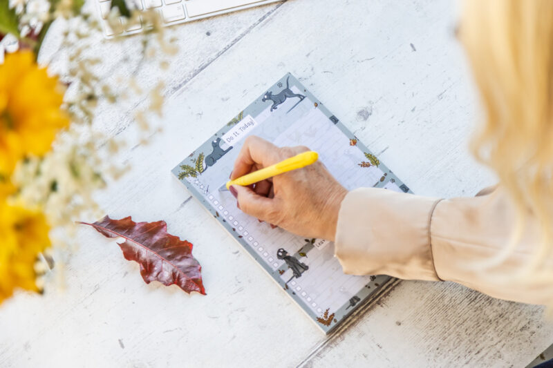 Black Labrador Dog A5 To-Do List by Emily Cole Illustrations