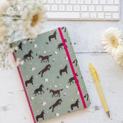 Brown Horse Lined Notebook by Emily Cole Illustrations.