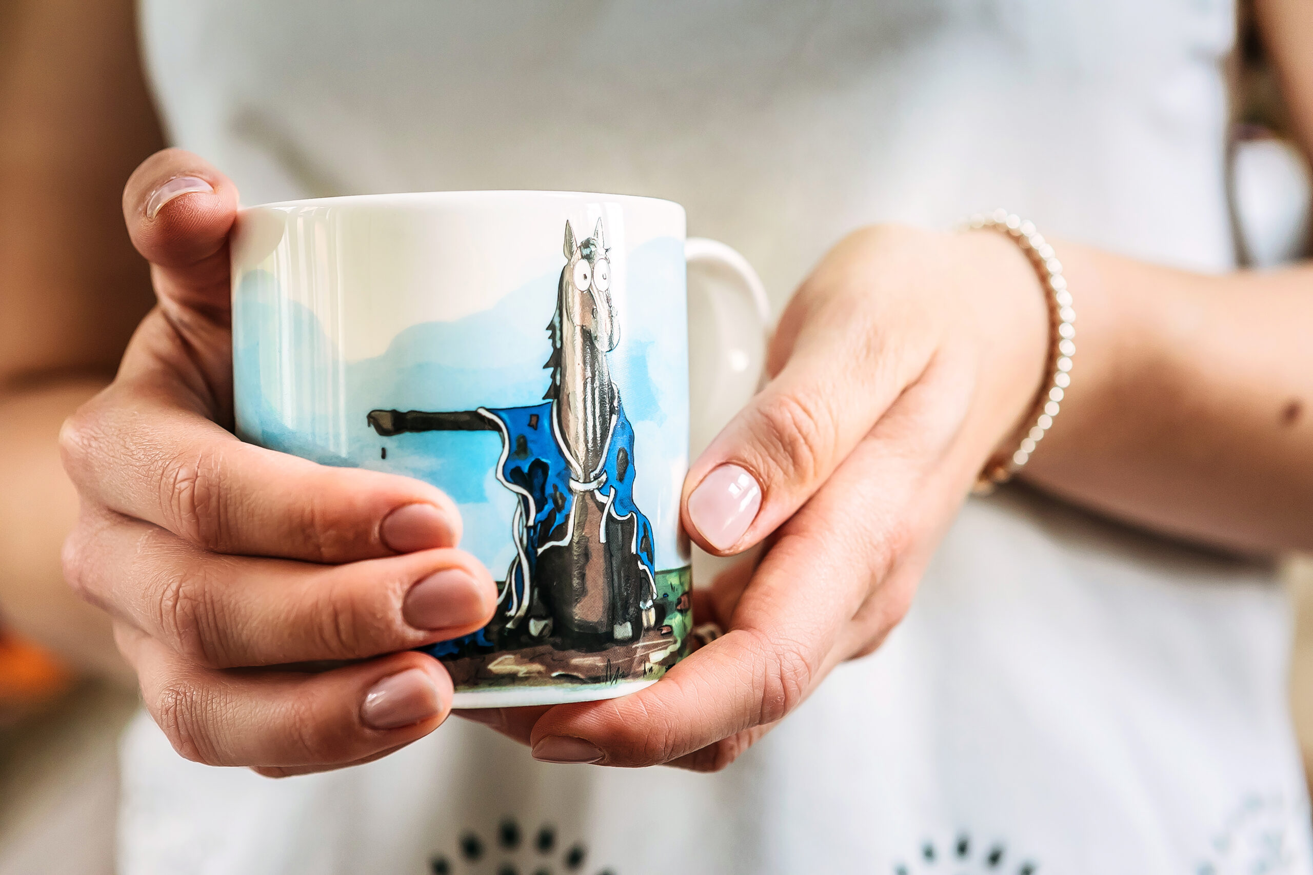 SECOND He Started It Fine bone China Mug