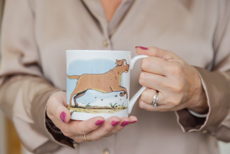 Funny Dog Recall Fine Bone China Mug by Emily Cole Illustrations