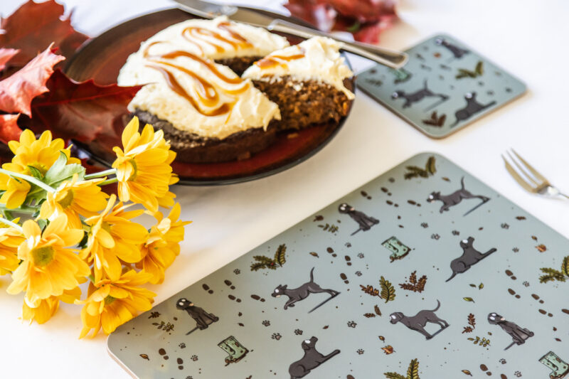Working Gun Dog ‘Black Labrador’ Melamine Placemat by Emily Cole Illustrations.