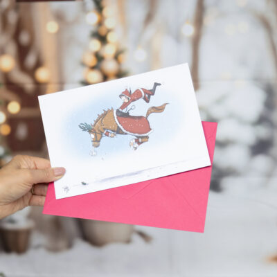 Card Collection - Jimmy and Sugarplum - Companion Pony - Funny Horse Christmas Card by Emily Cole Illustrations