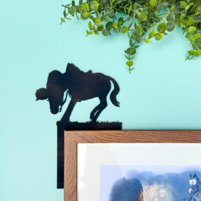 don't look down funny horse cross country eventing wooden frame topper decoration by emily cole illustrations