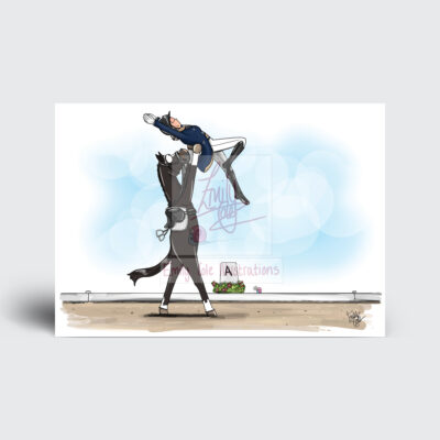 Creative flair - horse greeting card A5 by Emily Cole Illustrations