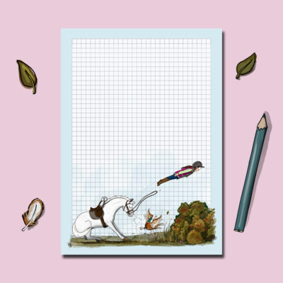 Pheasant surprise A5 Jotter notepad by Emily cole illustrations