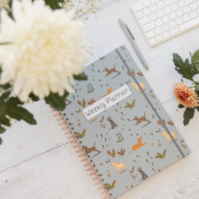 Undated A4 Labrador Weekly Planner Book - Quality Labrador Dog Stationery - Emily Cole Illustrations