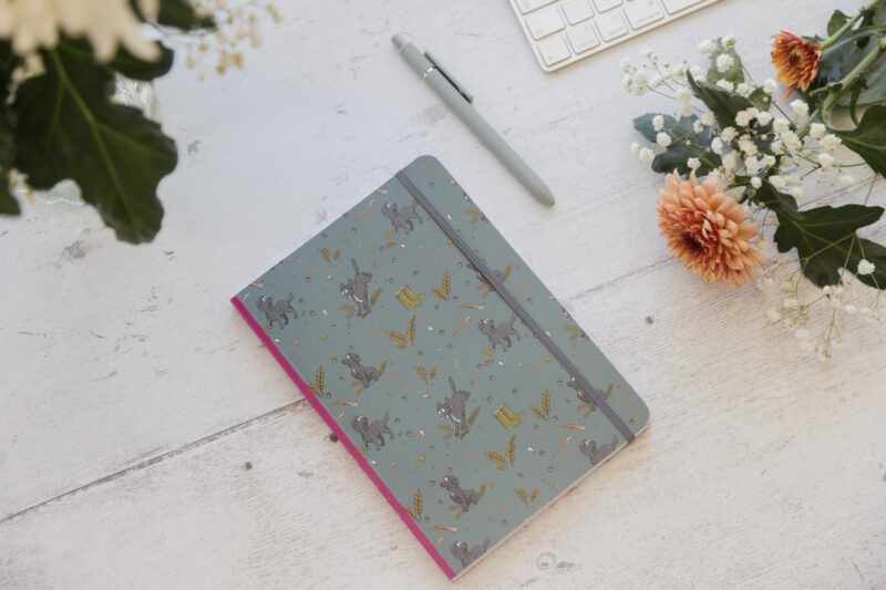 A5 Softcover Black Spaniel Notebook - Spaniel Stationery by Emily Cole Illustrations