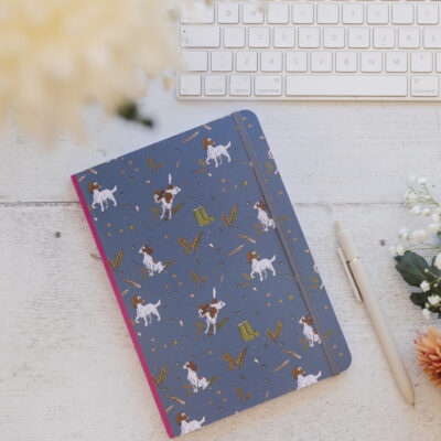 A5 Softcover Liver & White Spaniel Notebook - Spaniel Stationery by Emily Cole Illustrations