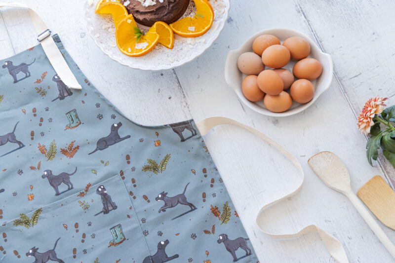 Black Labrador Kitchenware - Adjustable Cotton Apron with Front Pocket