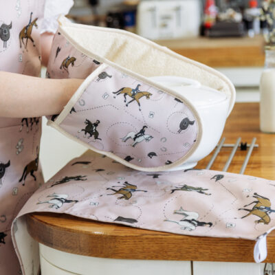 Pink Dressage Horse Kitchenware