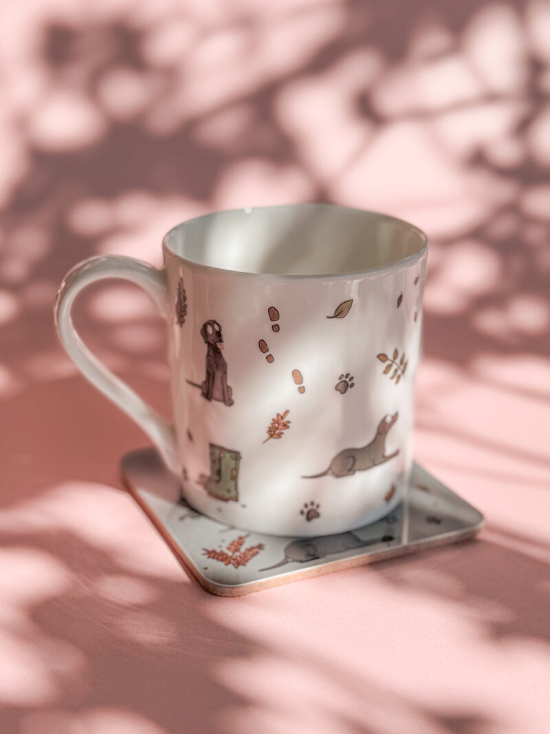 'Black Labrador' Fine Bone China Mug