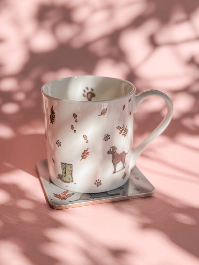 'Black Labrador' Fine Bone China Mug - Image 3