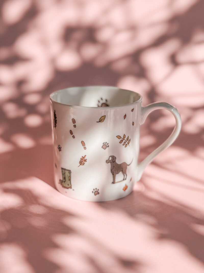 'Black Labrador' Fine Bone China Mug - Image 4