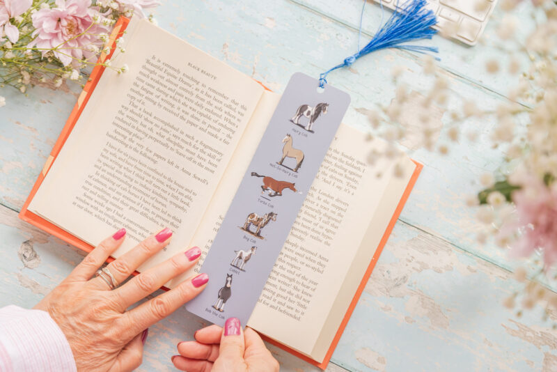 'Cob-pendium' Silk Card Bookmark. Finished with a Coloured Tassel - Emily Cole Illustrations.