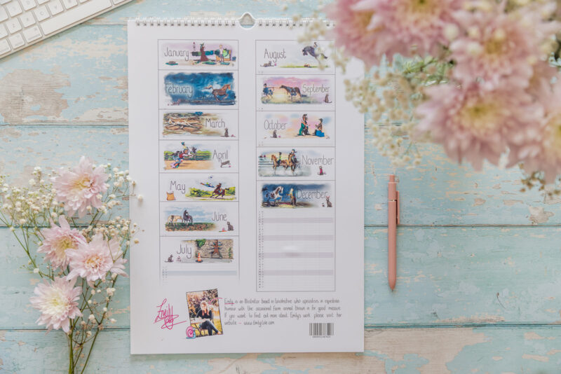 Emily Cole Illustrations large family planner calendar 2027