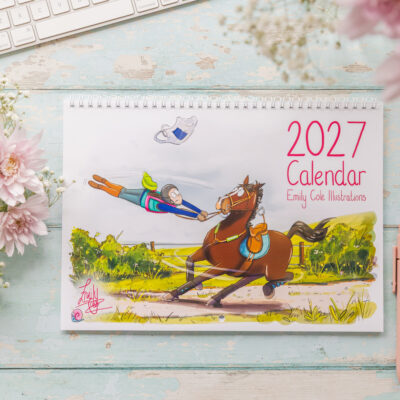 Emily Cole Illustrations 2027 wall calendar funny horse