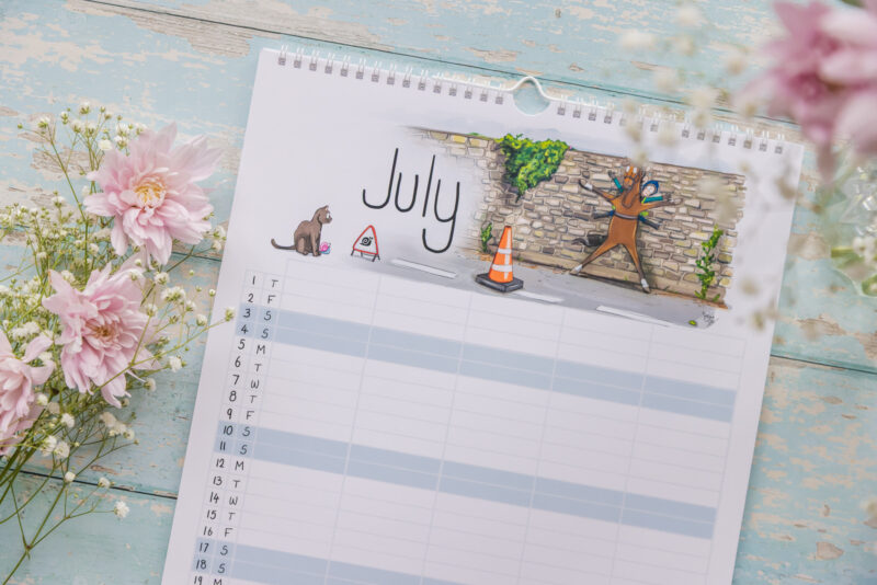 Emily Cole Illustrations large family planner calendar 2027 July