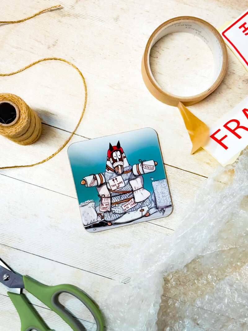 Despertate times call for desperate measures melamine coaster by emily cole illustrations - funny horse design - photo
