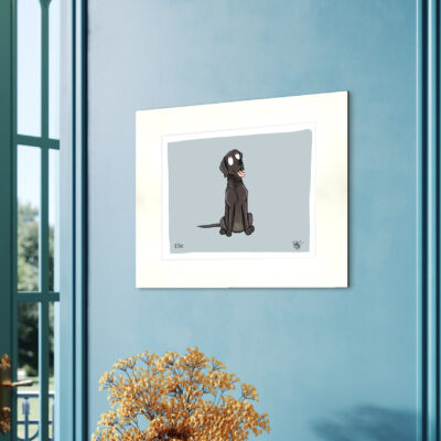 Mounted print example CONCEPT IMAGE - LABRADOR PRINT - title