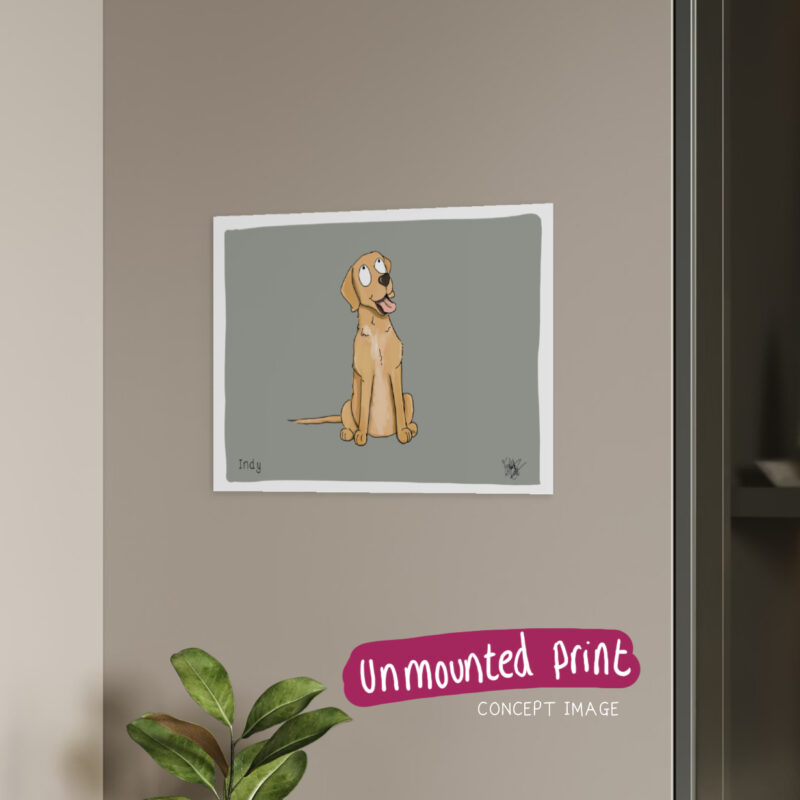 UNMounted print example CONCEPT IMAGE - LABRADOR PRINT